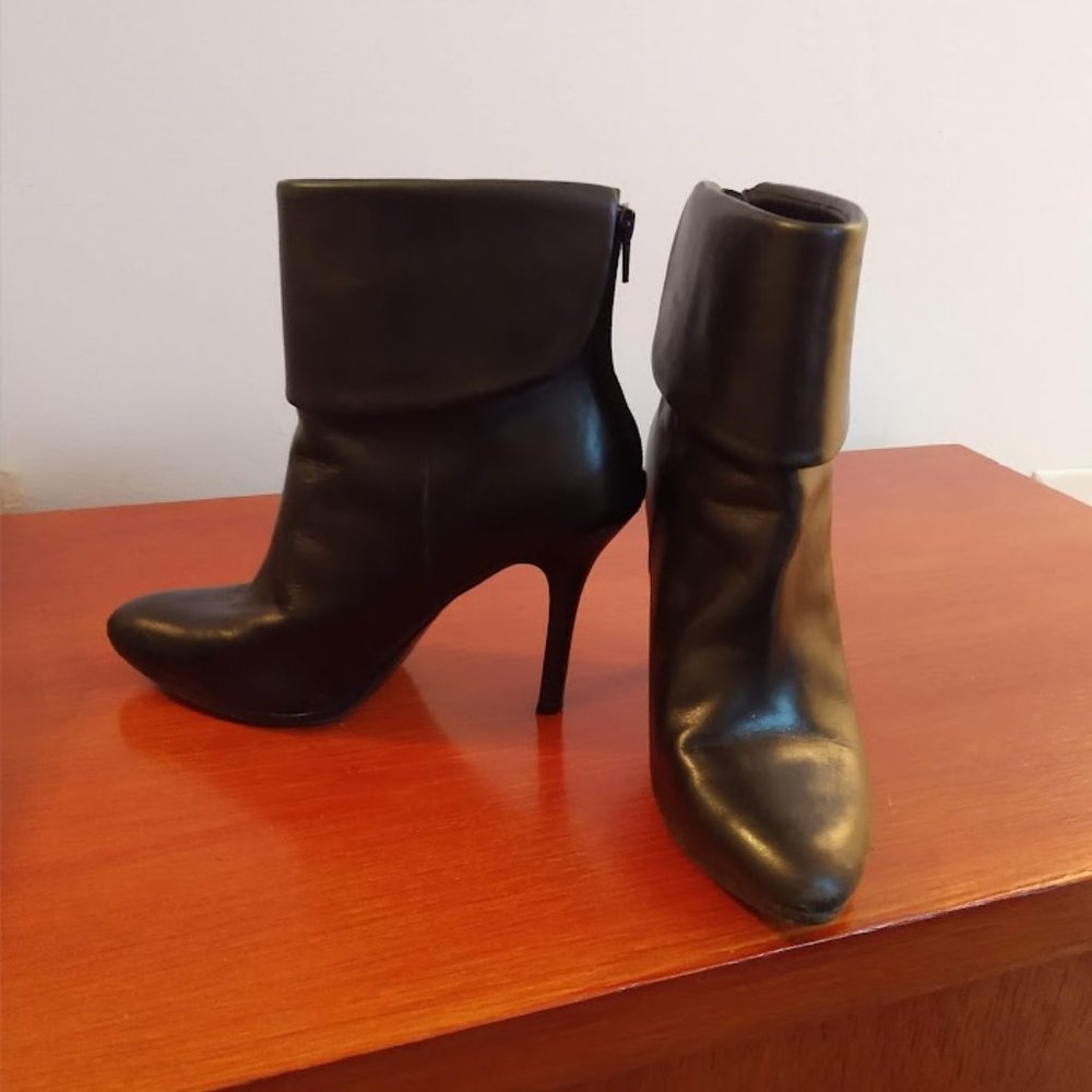 Ralph Lauren High Heeled Cuffed Ankle Boots